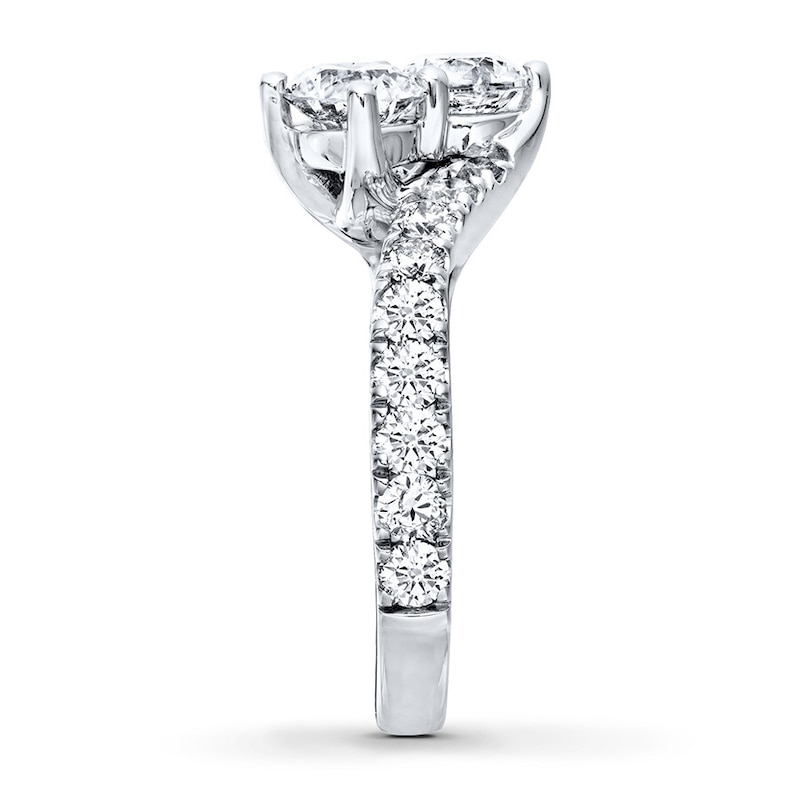 Main Image 3 of Ever Us Two-Stone Ring 2-1/2 ct tw Diamonds 14K White Gold