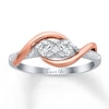 Thumbnail Image 1 of Ever Us Two-Stone Ring 1/2 ct tw Diamonds 14K Two-Tone Gold