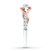 Thumbnail Image 3 of Ever Us Two-Stone Ring 1/2 ct tw Diamonds 14K Two-Tone Gold