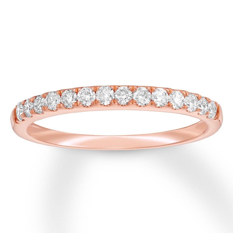 Diamond Anniversary Band 1/3 ct tw Round-cut 10K Rose Gold