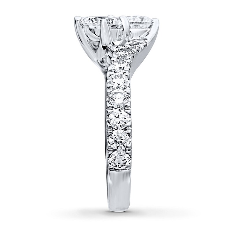 Main Image 2 of Ever Us Two-Stone Ring 3 ct tw Diamonds 14K White Gold