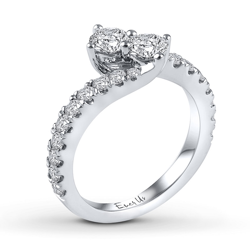 Main Image 2 of Ever Us Two-Stone Diamond Ring 1-1/2 ct tw 14K Gold
