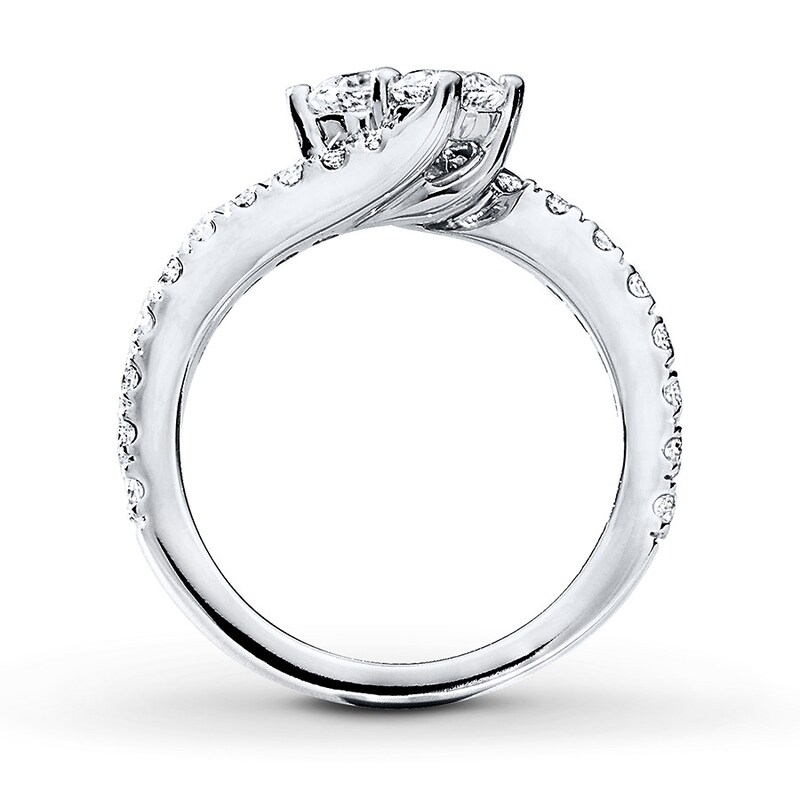 Main Image 4 of Ever Us Two-Stone Diamond Ring 1-1/2 ct tw 14K Gold