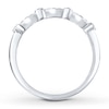 Thumbnail Image 1 of Diamond Anniversary Band 1/10 ct tw Round-cut 10K White Gold