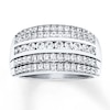 Thumbnail Image 0 of Diamond Anniversary Ring 1 ct tw Round-cut 14K White Gold