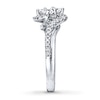 Thumbnail Image 2 of Ever Us Ring 1 ct tw Princess/Round-cut Diamonds 14K White Gold