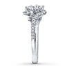 Thumbnail Image 3 of Ever Us Ring 1 ct tw Princess/Round-cut Diamonds 14K White Gold