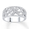 Thumbnail Image 0 of Diamond Anniversary Ring 3/8 ct tw Round-cut 10K White Gold