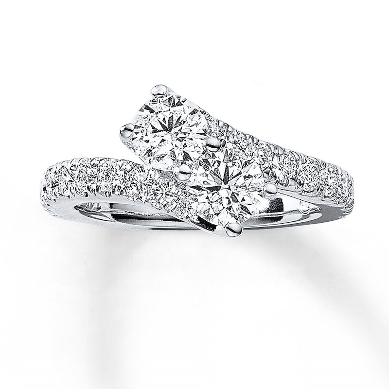 Main Image 1 of Ever Us Two-Stone Diamond Ring 2 ct tw 14K Gold