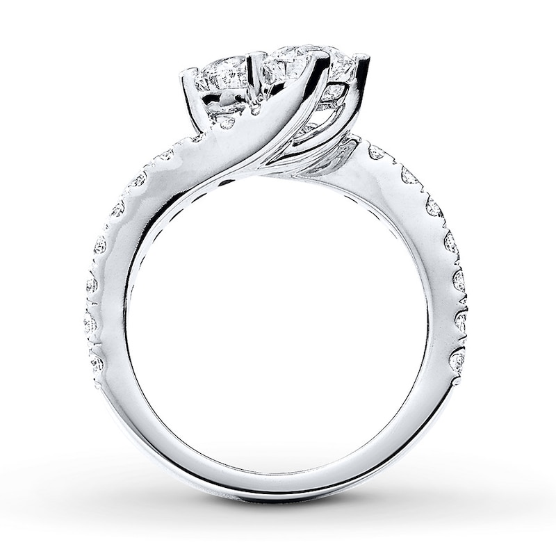 Main Image 2 of Ever Us Two-Stone Diamond Ring 2 ct tw 14K Gold