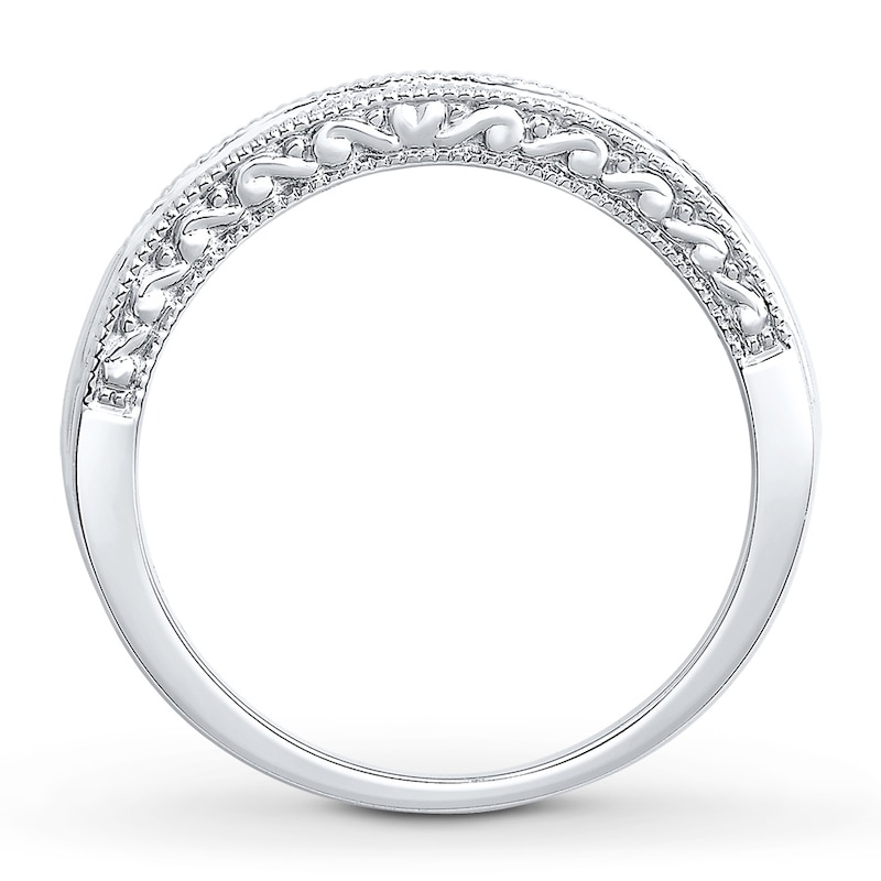 Main Image 2 of Now + Forever Diamond Anniversary Band 1/3 ct tw Princess-cut 14K White Gold