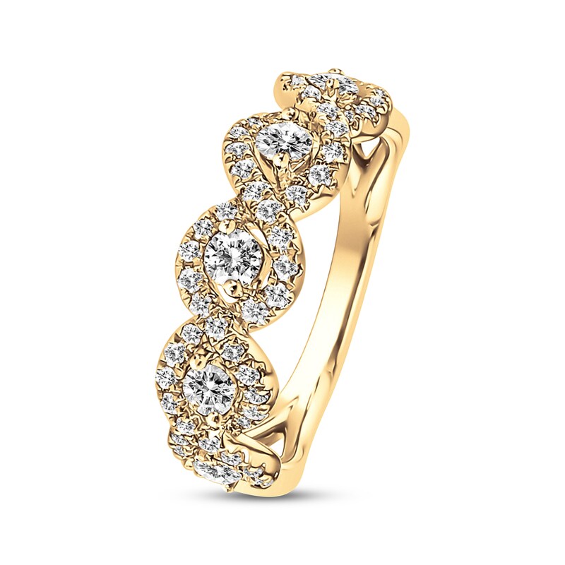 Diamond Anniversary Band 3/4 ct tw Round-cut 14K Yellow Gold