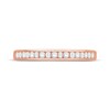 Thumbnail Image 1 of Diamond Anniversary Band 1/4 cttw Round/Baguette 14K Rose Gold