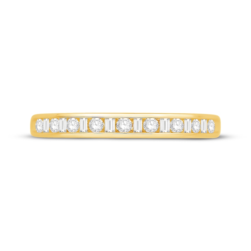 Diamond Anniversary Band 1/4 cttw Round/Baguette 14K Gold