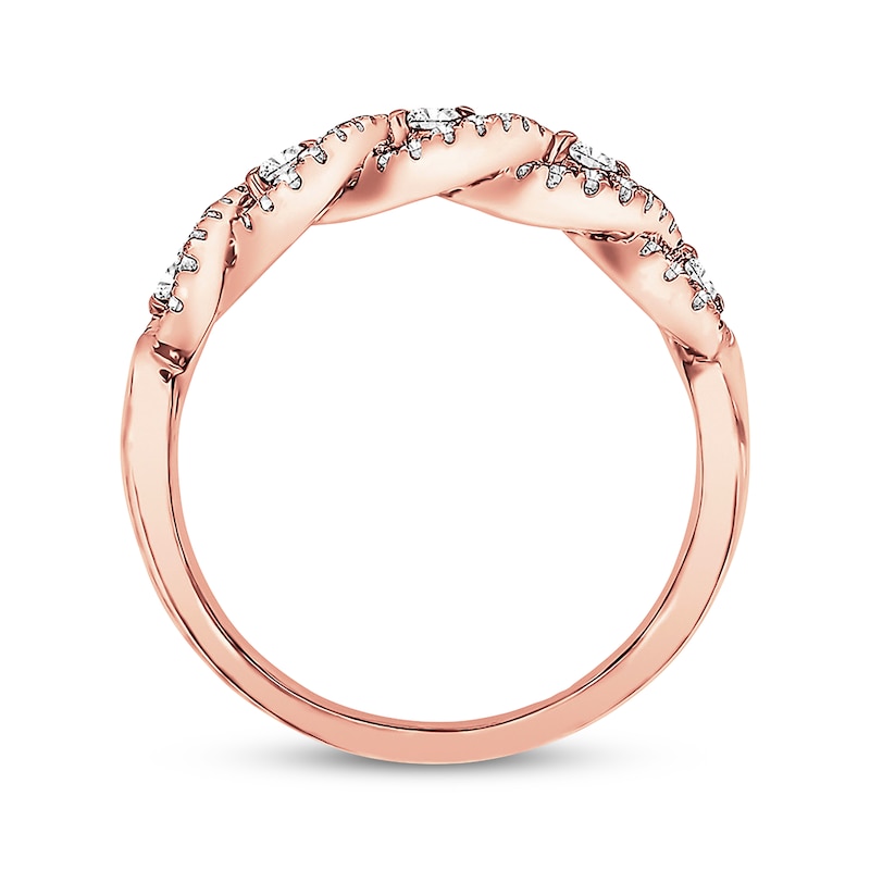 Main Image 4 of Diamond Anniversary Band 1/3 ct tw Round-cut 14K Rose Gold