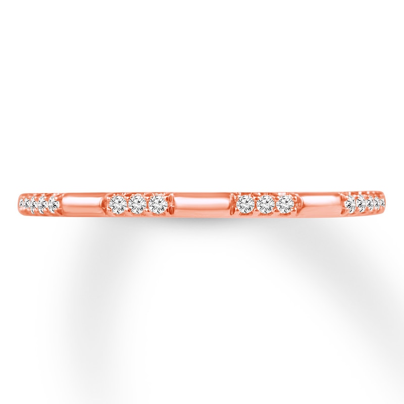 Main Image 1 of Now + Forever Diamond Anniversary Band 1/20 ct tw Round-cut 10K Rose Gold