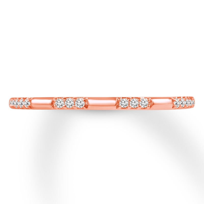 Diamond Anniversary Band 1/20 ct tw Round-cut 10K Rose Gold