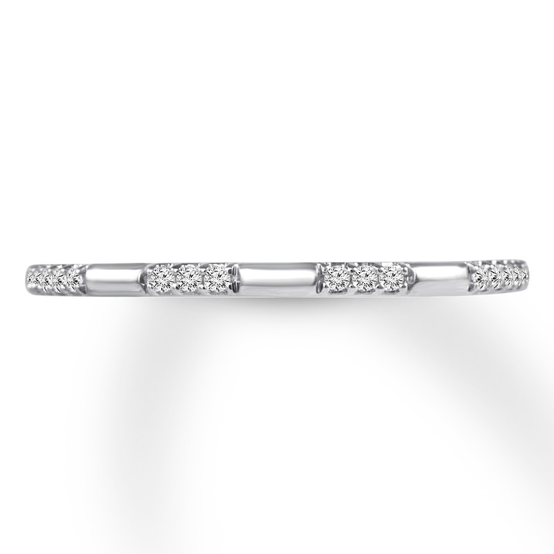 Main Image 1 of Now + Forever Diamond Anniversary Band 1/20 ct tw Round-cut 10K White Gold