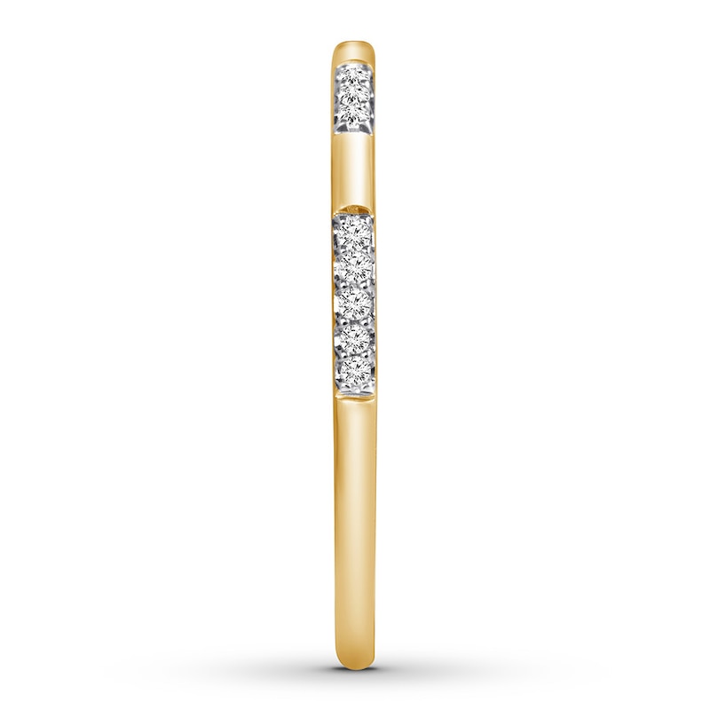 Main Image 3 of Now + Forever Diamond Anniversary Band 1/20 ct tw Round-cut 10K Yellow Gold