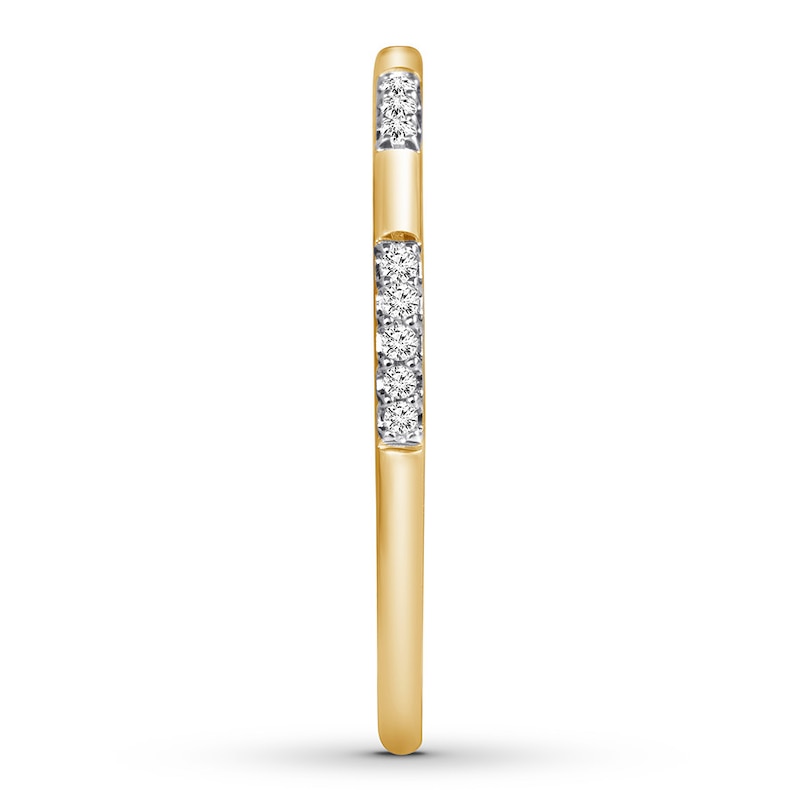 Diamond Anniversary Band 1/20 ct tw Round-cut 10K Yellow Gold