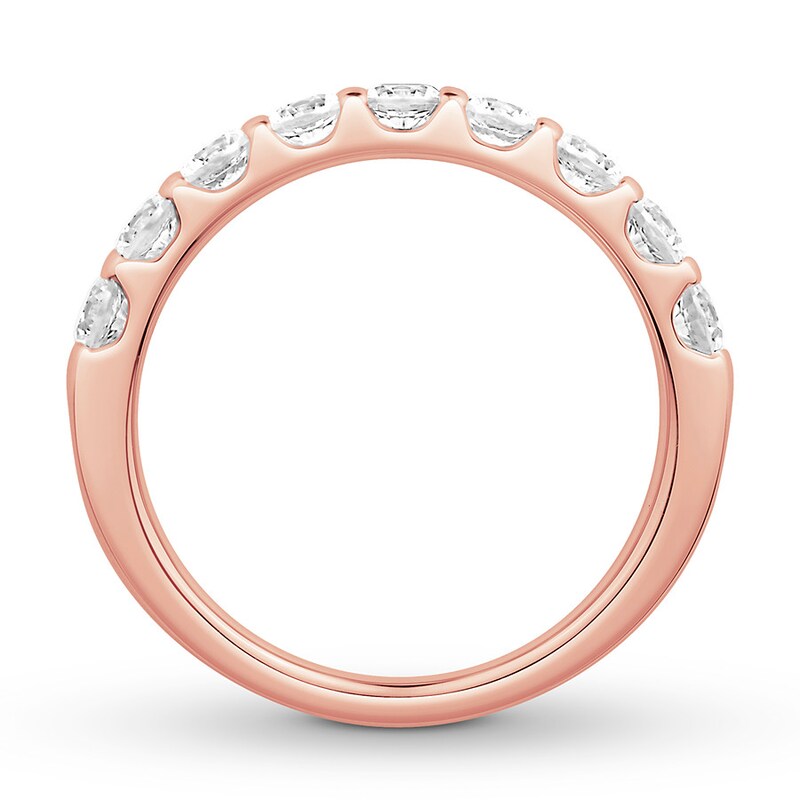 Main Image 2 of Now + Forever Diamond Anniversary Band 1 ct tw Round-cut 14K Rose Gold