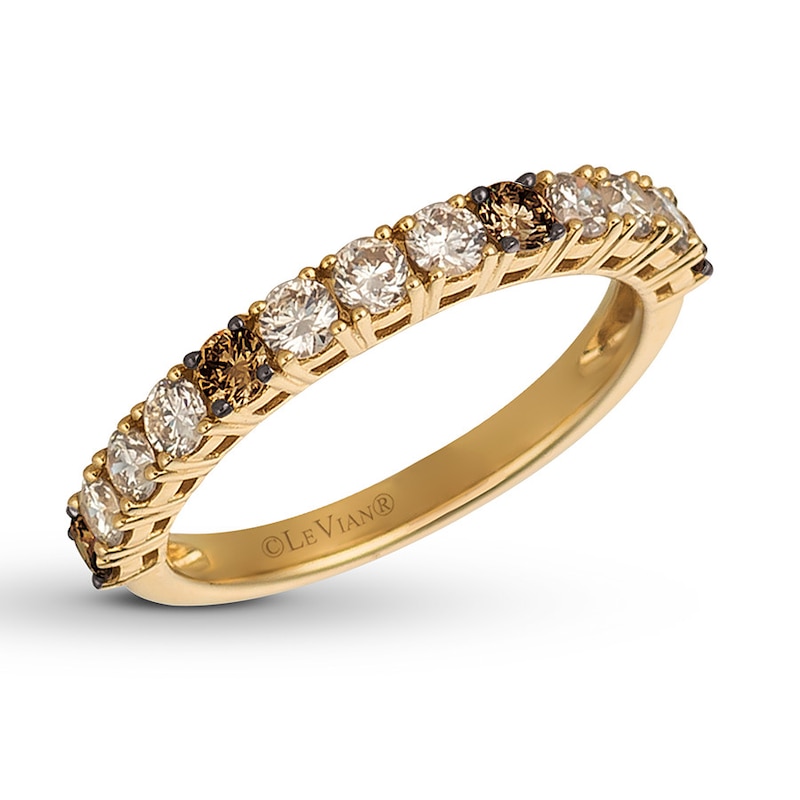 Main Image 1 of Le Vian Chocolate Diamond Ring 3/4 ct tw 14K Honey Gold