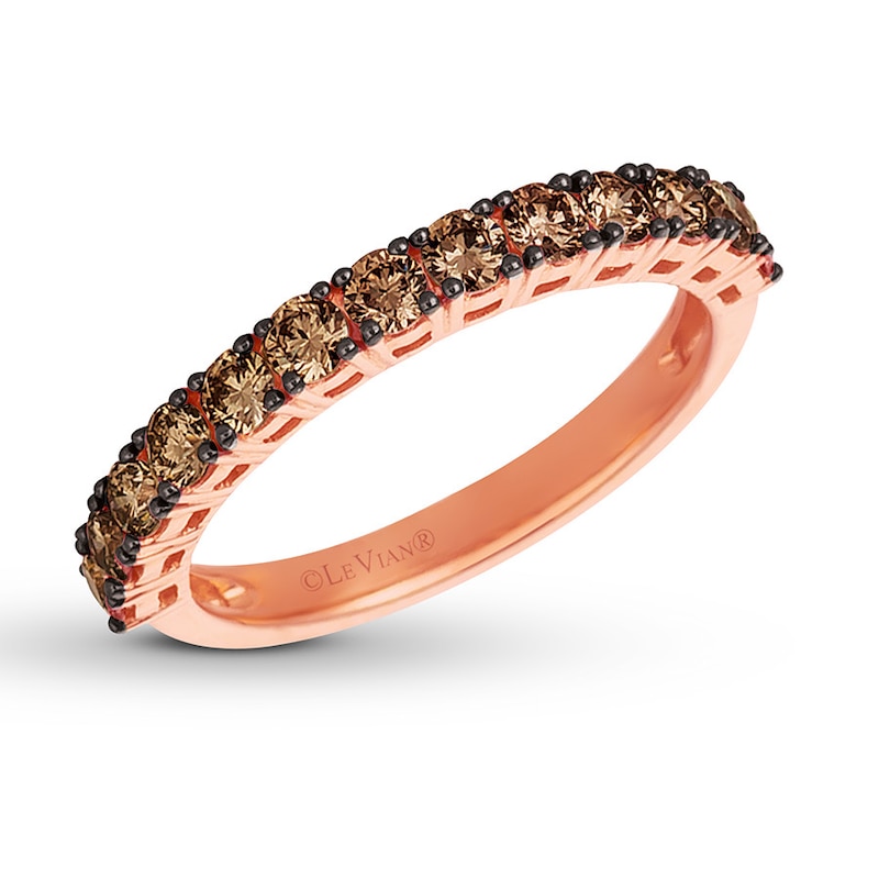 Main Image 1 of Le Vian Chocolate Diamond Ring 3/4 ct tw 14K Strawberry Gold