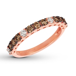 Le Vian Chocolate Diamond Ring 3/4 ct tw 14K Strawberry Gold