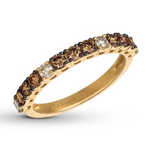 Le Vian Chocolate Diamond Ring 3/4 ct tw 14K Honey Gold Kay