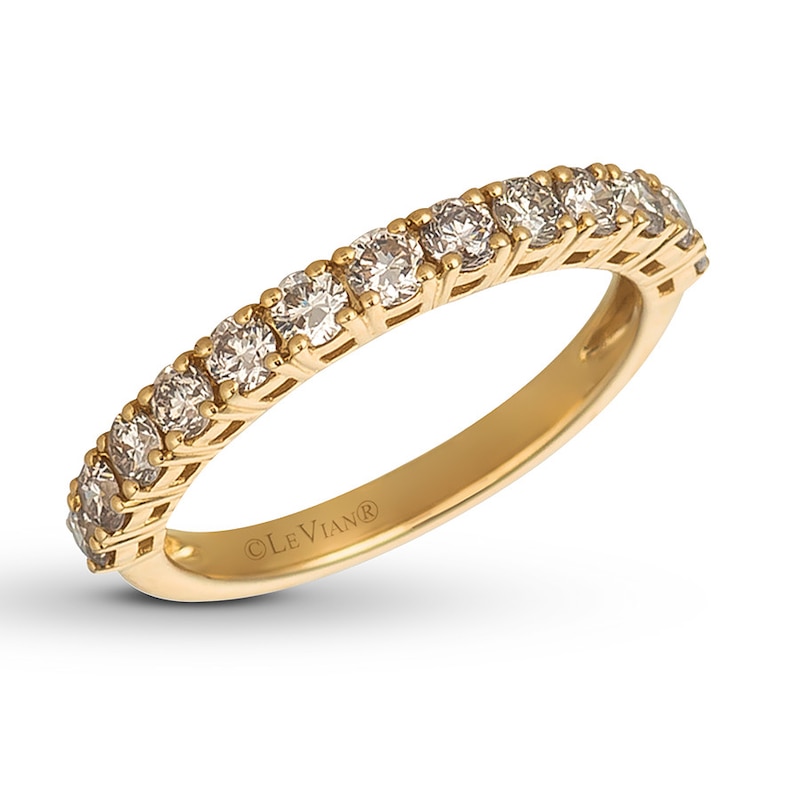 Le Vian Pale Brown Diamond Ring 3/4 ct tw 14K Honey Gold