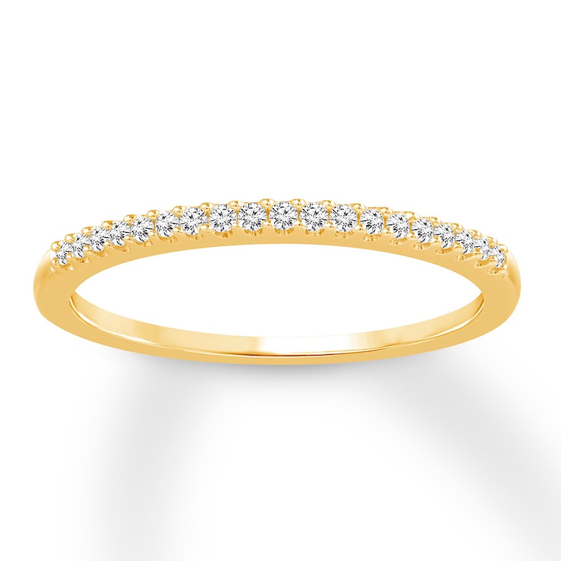 Main Image 1 of Now + Forever Diamond Anniversary Band 1/10 ct tw Round-cut 10K Yellow Gold