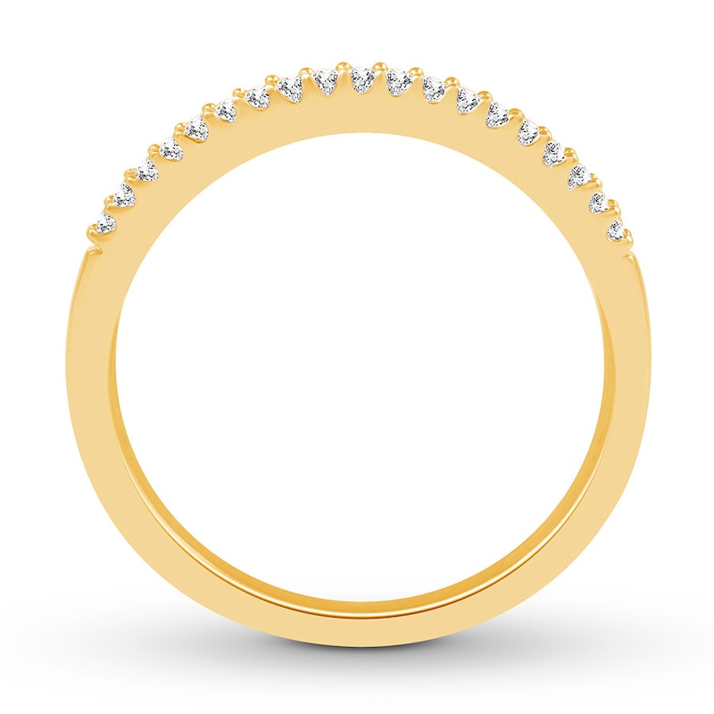 Diamond Anniversary Band 1/10 ct tw Round-cut 10K Yellow Gold