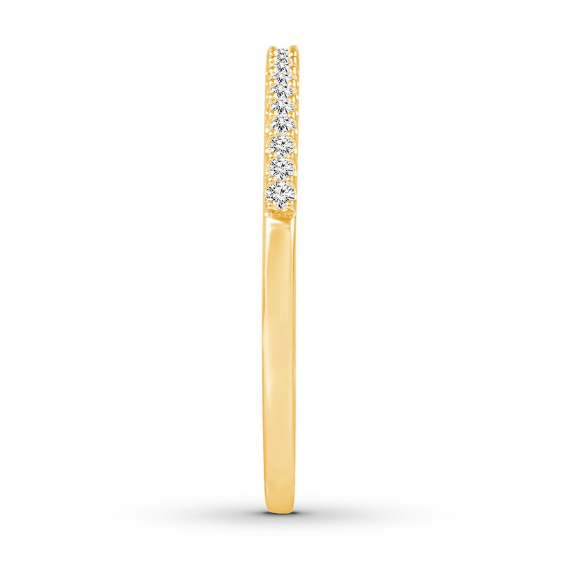 Main Image 3 of Now + Forever Diamond Anniversary Band 1/10 ct tw Round-cut 10K Yellow Gold