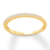 Thumbnail Image 3 of Diamond Anniversary Band 1/10 ct tw Round-cut 10K Yellow Gold