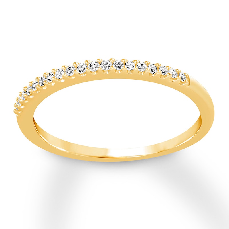 Main Image 4 of Now + Forever Diamond Anniversary Band 1/10 ct tw Round-cut 10K Yellow Gold
