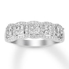 Thumbnail Image 0 of Diamond Anniversary Band 3/4 cttw Princess/Round 14K White Gold