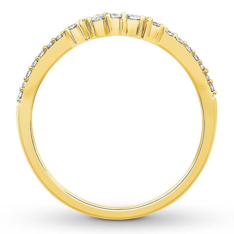 Diamond Anniversary Band 1/6 ct tw 10K Yellow Gold