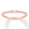 Diamond Anniversary Band 1/6 ct tw Baguette/Round 10K Rose Gold