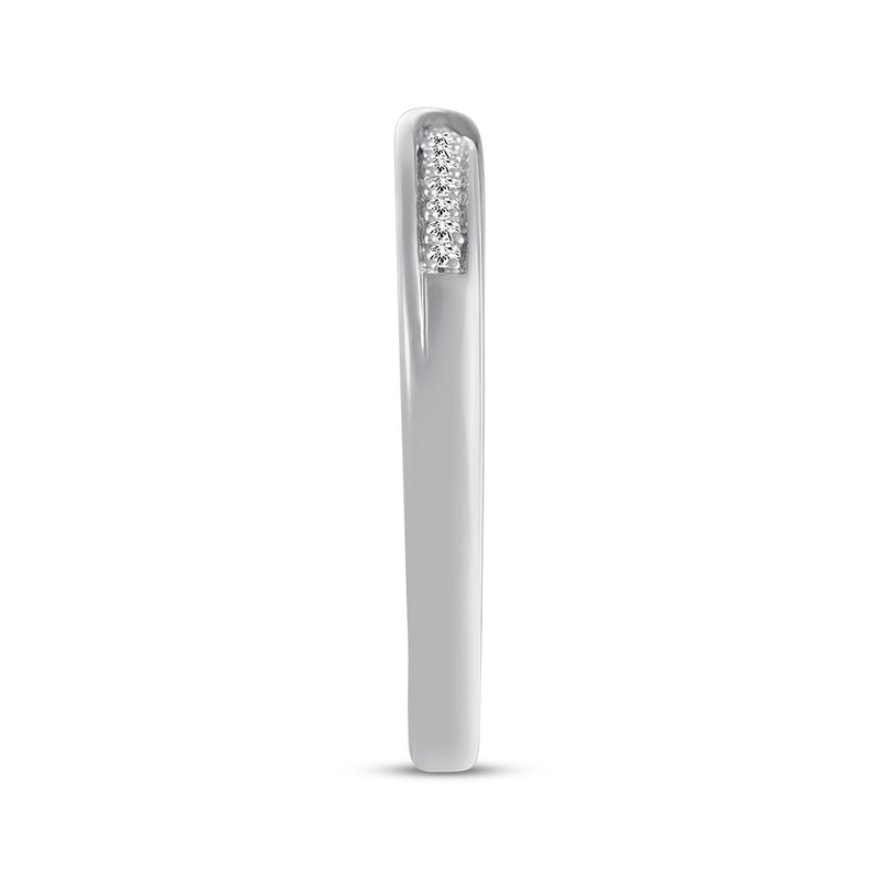 Diamond Anniversary Band 1/15 ct tw Round-cut 10K White Gold