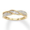 Thumbnail Image 1 of Now + Forever Diamond Anniversary Band 1/6 ct tw Round-cut 10K Yellow Gold