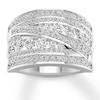 Thumbnail Image 1 of Now + Forever Diamond Anniversary Band 1-1/2 ct tw Round-cut 14K White Gold