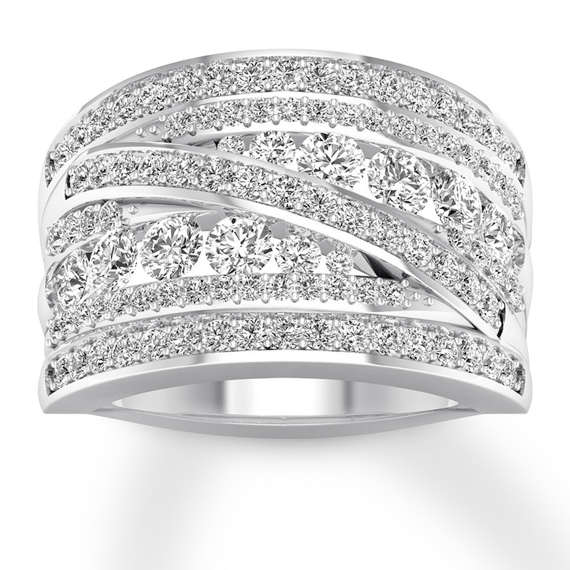 Main Image 1 of Now + Forever Diamond Anniversary Band 1-1/2 ct tw Round-cut 14K White Gold