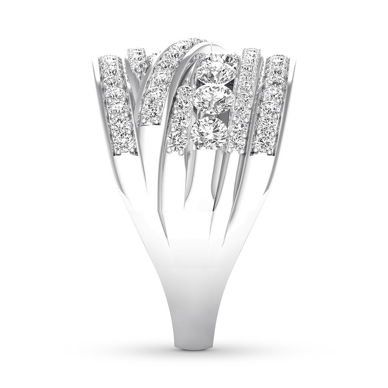 Main Image 3 of Now + Forever Diamond Anniversary Band 1-1/2 ct tw Round-cut 14K White Gold