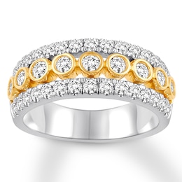 Now + Forever Diamond Anniversary Band 1 ct tw Round-cut 14K Two-Tone Gold