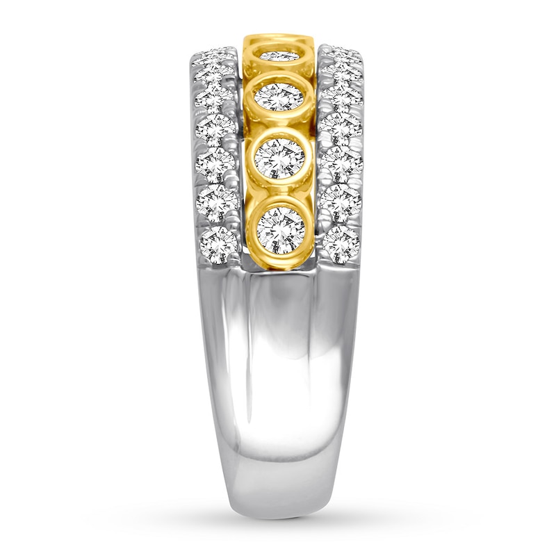 Diamond Anniversary Band 1 ct tw Round-cut 14K Two-Tone Gold