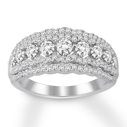 Now + Forever Diamond Anniversary Band 1 ct tw Round-cut 14K White Gold