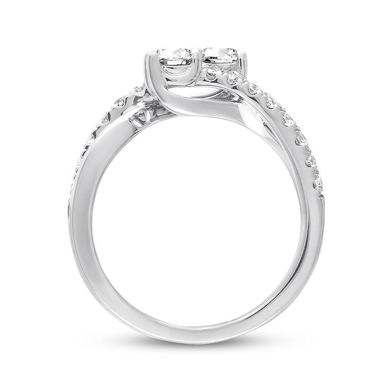 Ever Us Two-Stone Diamond Ring 1 ct tw Round-cut 14K White Gold