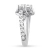 Thumbnail Image 1 of Ever Us Two-Stone Diamond Ring 3 ct tw Round-cut 14K White Gold