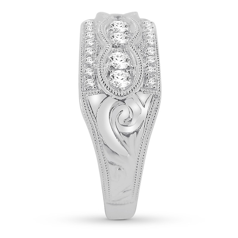 Diamond Anniversary Band 1/2 ct tw Round-cut 14K White Gold