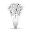 Thumbnail Image 3 of Now + Forever Diamond Anniversary Band 2 ct tw Round/Baguette 14K White Gold